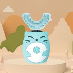 image-Ipx7 Waterproof Electric Toothbrush Kids U-shaped Sonic Smart