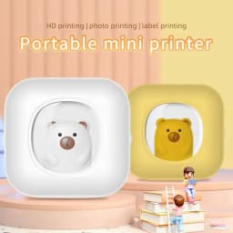image-Portable Mini Label Printer Photo Thermal Adhesive Labels Printers