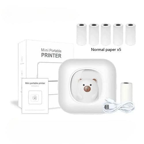 image-Portable Mini Label Printer Photo Thermal Adhesive Labels Printers