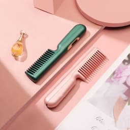 image-Wireless Straight Hair Comb Portable USB Charging