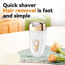 image-Women Electric Epilator Rechargeable Hair Remover Waterproof Callus