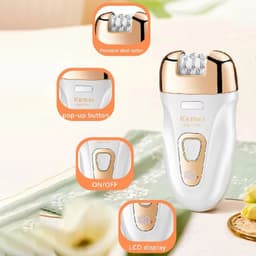 image-Women Electric Epilator Rechargeable Hair Remover Waterproof Callus