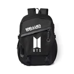 image-Male And Female Students Canvas Travel Backpack