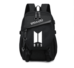 image-Male And Female Students Canvas Travel Backpack