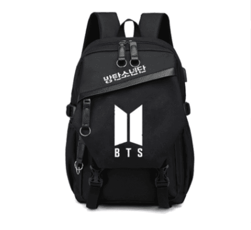 image-Male And Female Students Canvas Travel Backpack