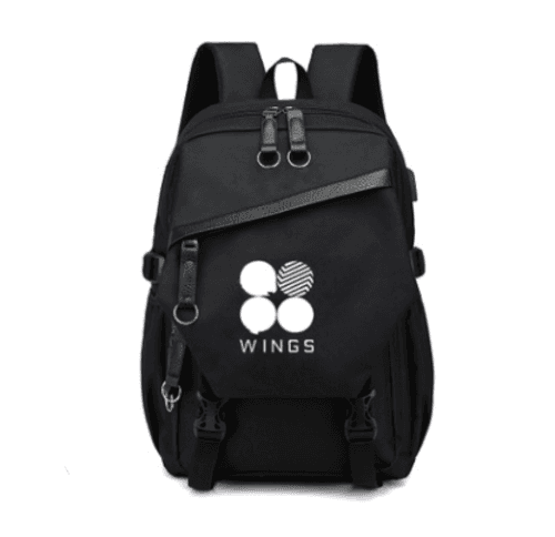 image-Male And Female Students Canvas Travel Backpack