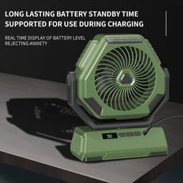 image-6000mAh Camping Fan Rechargeable Outdoor Fan Ceiling Oscillating Fan