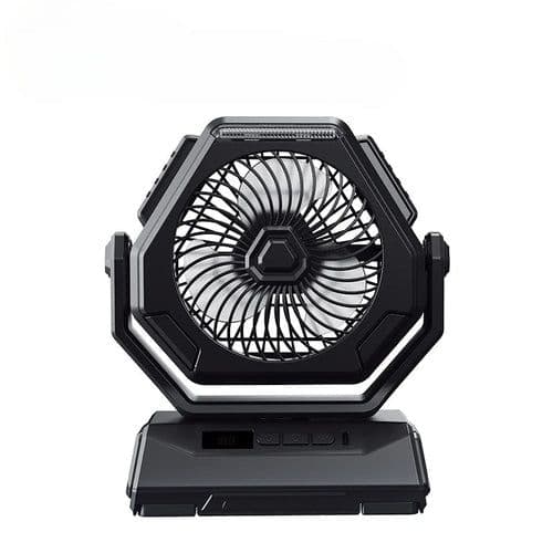 image-6000mAh Camping Fan Rechargeable Outdoor Fan Ceiling Oscillating Fan