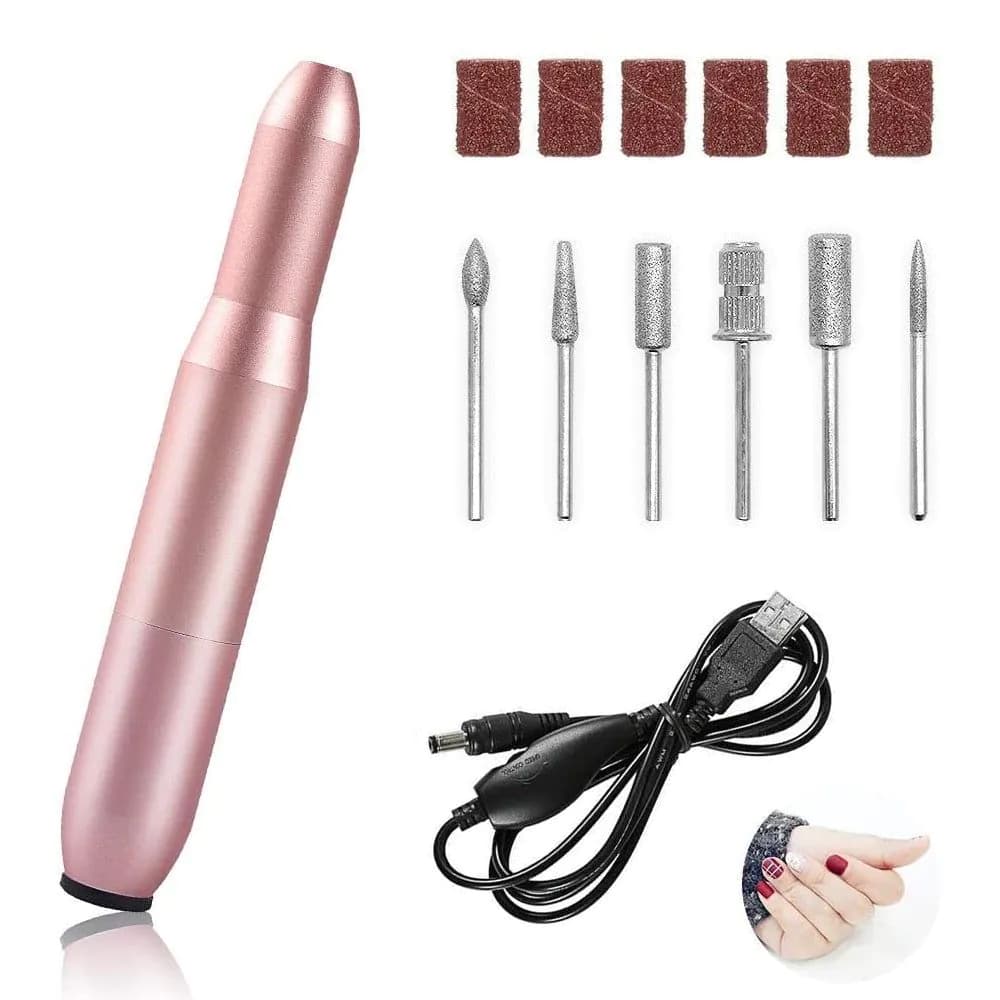 image-USB Electric Nail File Nail Sander Professional Nails Manicure Machine