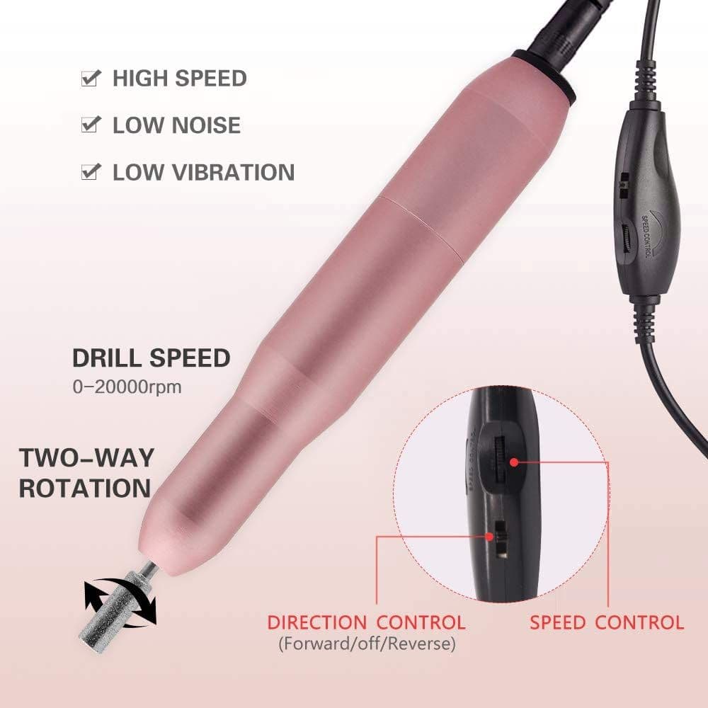 image-USB Electric Nail File Nail Sander Professional Nails Manicure Machine