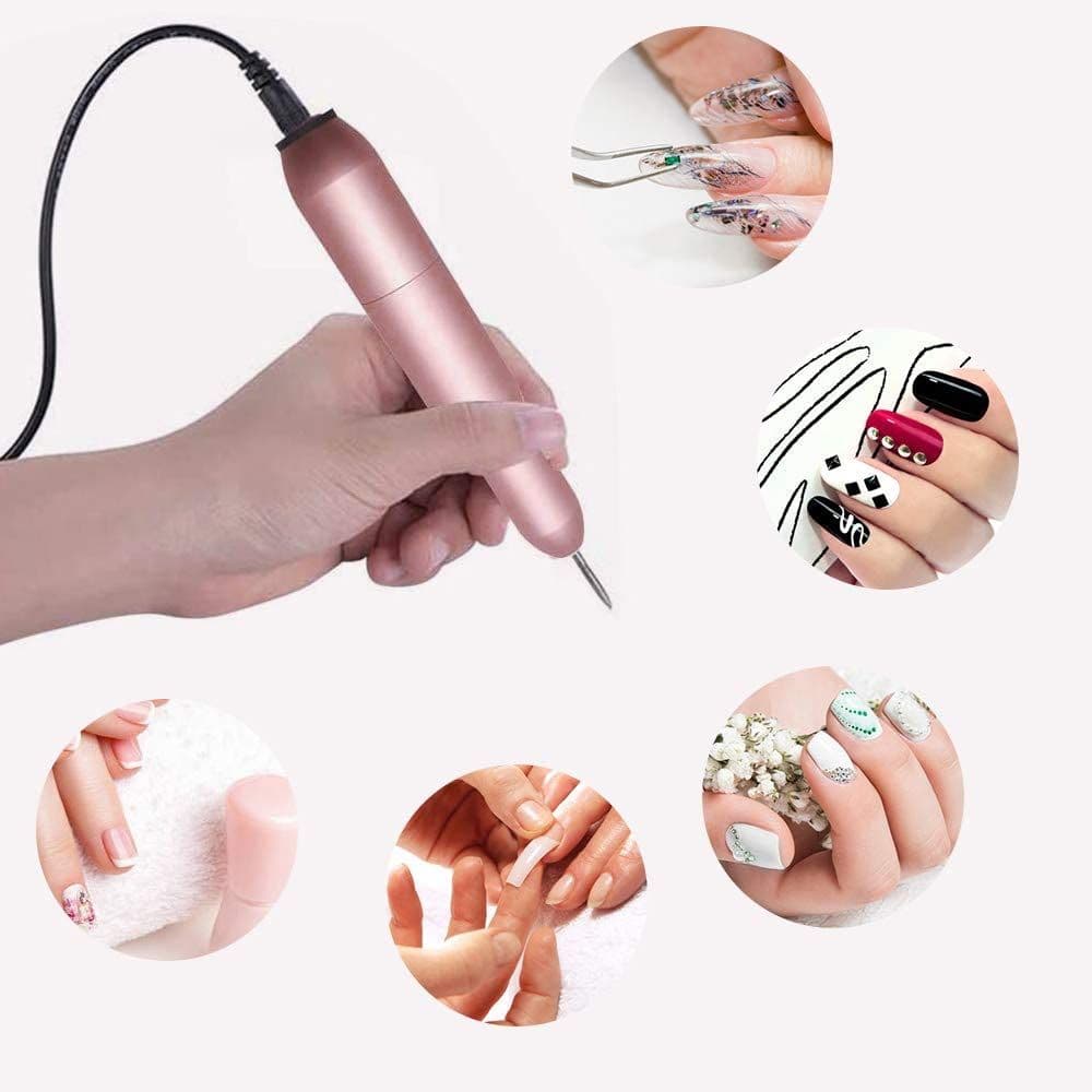 image-USB Electric Nail File Nail Sander Professional Nails Manicure Machine