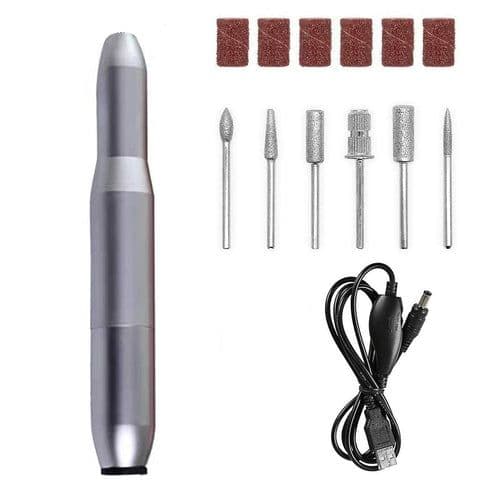 image-USB Electric Nail File Nail Sander Professional Nails Manicure Machine