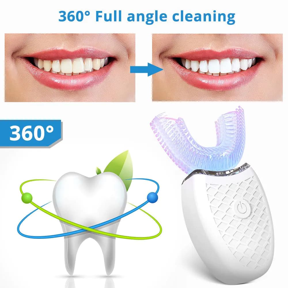 image-USB Electric Children's Toothbrush U-shaped Toothbrush