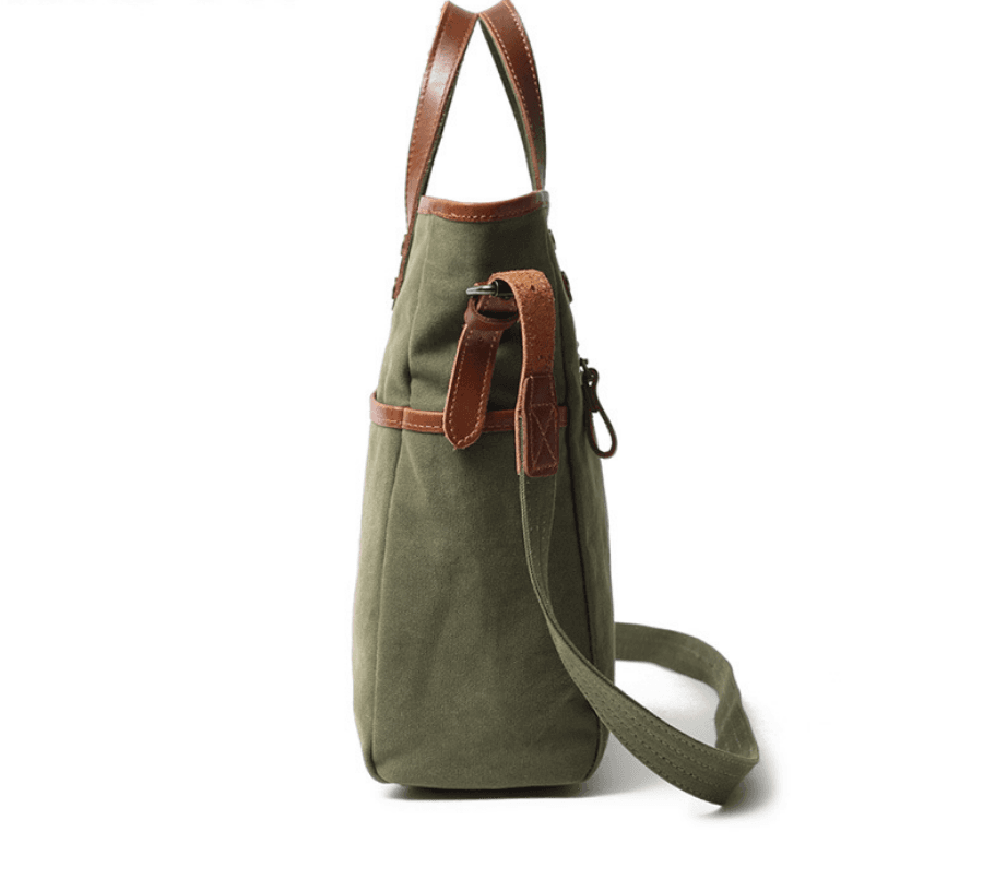 image-Unisex Casual Minimalist Canvas Messenger Bag