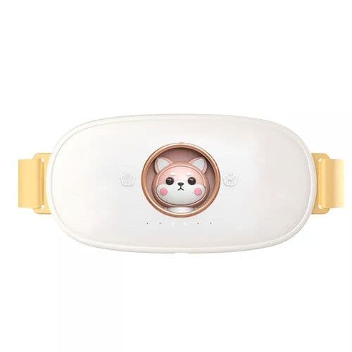 image-Cordless Massage Heating Pad Vibration Warm Waist Belt Smart Massager