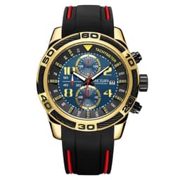 image-Men's Sports Business Silicone Band Quartz Watch