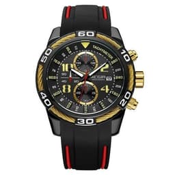image-Men's Sports Business Silicone Band Quartz Watch