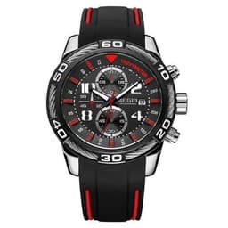 image-Men's Sports Business Silicone Band Quartz Watch