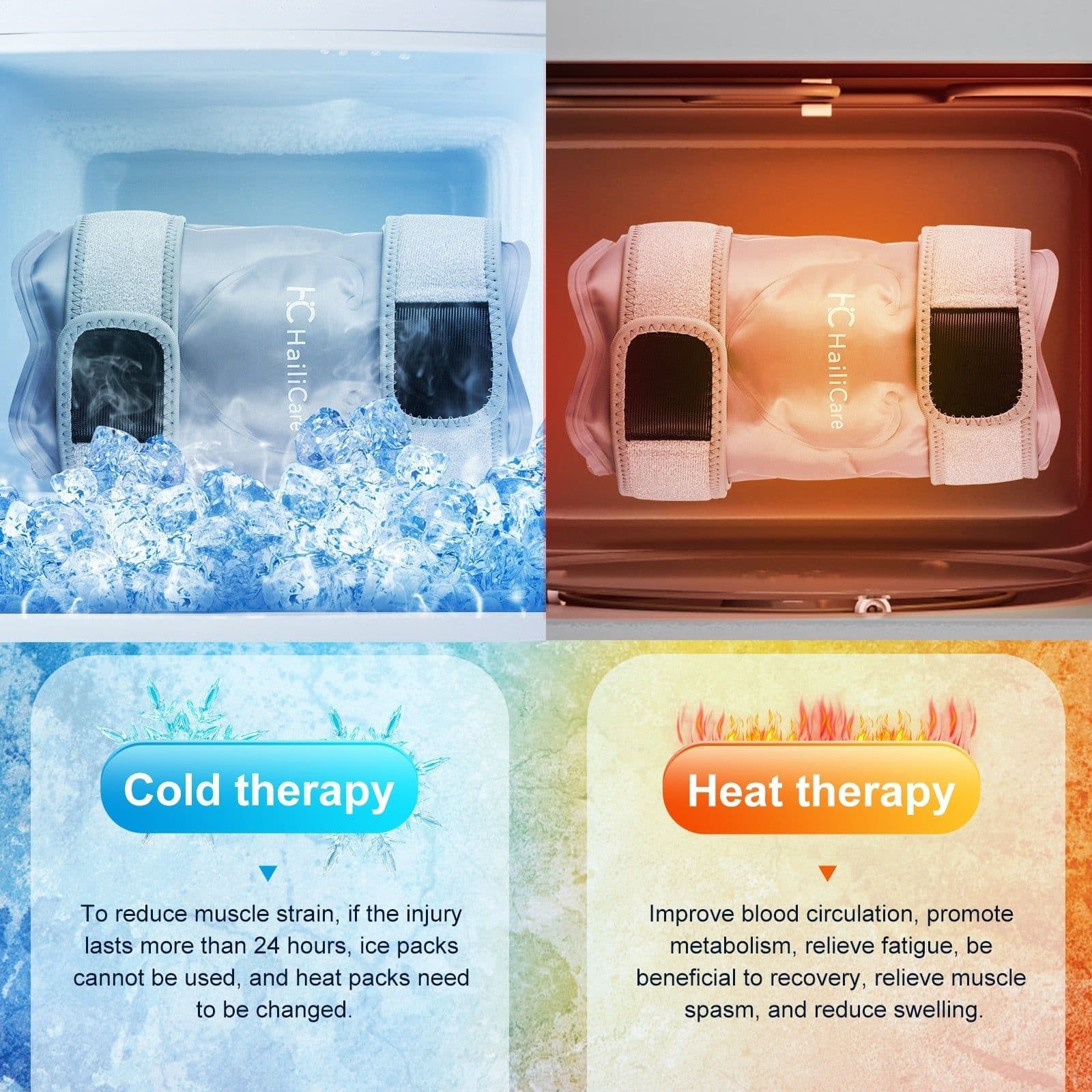 image-Reusable Ice Pack for Knee Pain Relief