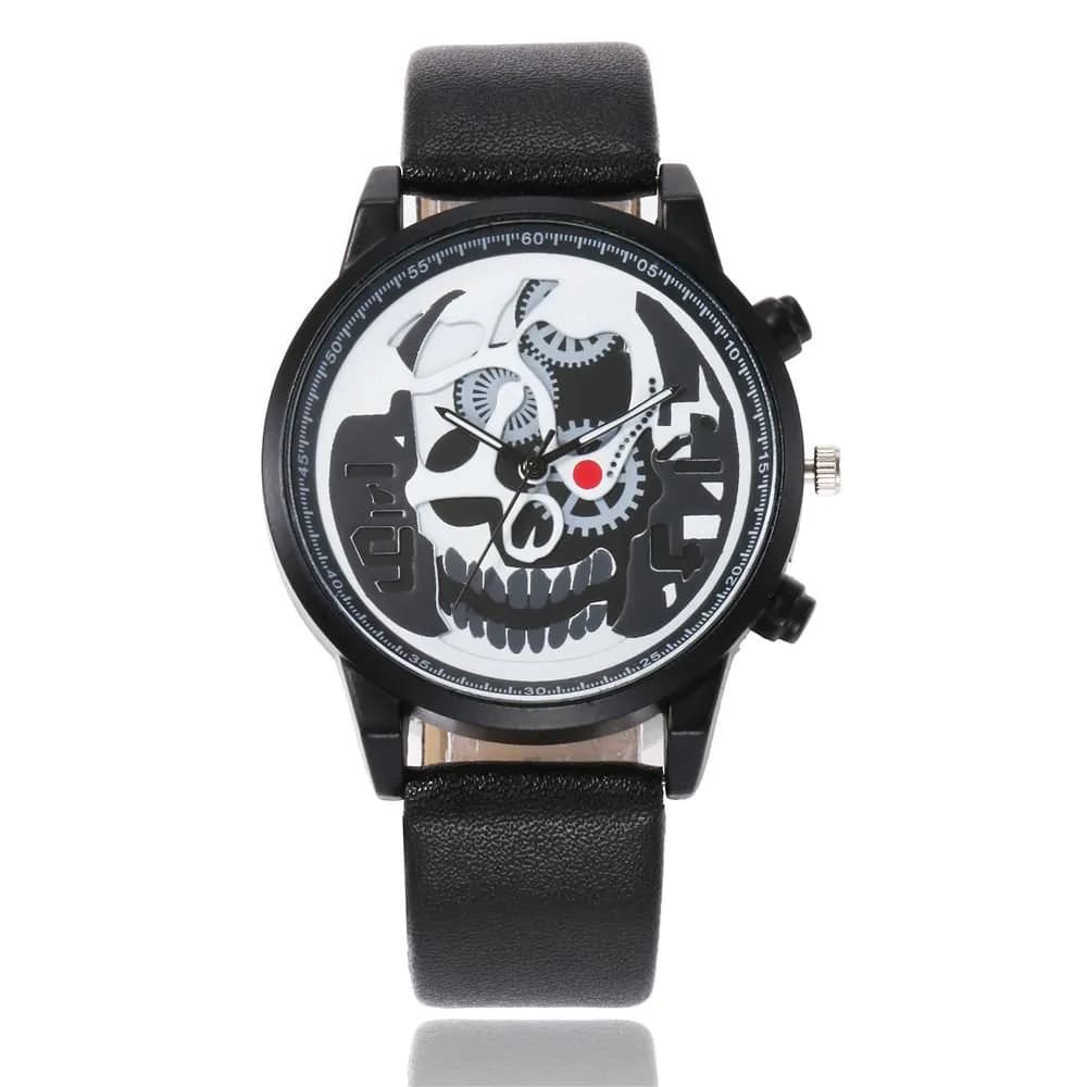 image-Fashion Casual Skull Pattern Quartz Watch For Men