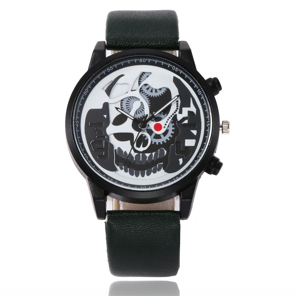 image-Fashion Casual Skull Pattern Quartz Watch For Men