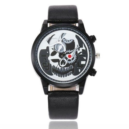 image-Fashion Casual Skull Pattern Quartz Watch For Men