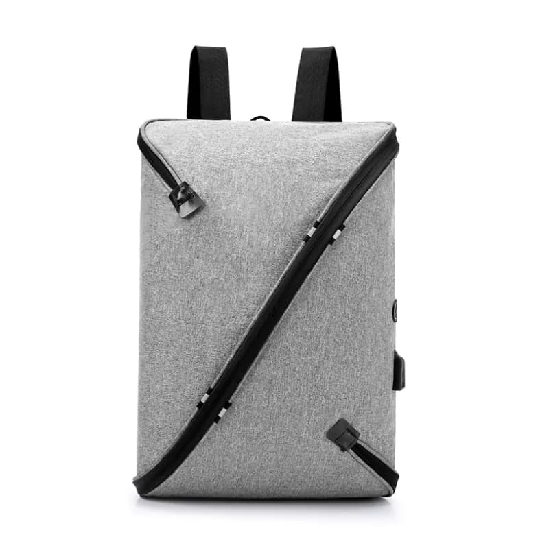 image-Large-capacity Business Canvas Laptop Backpack