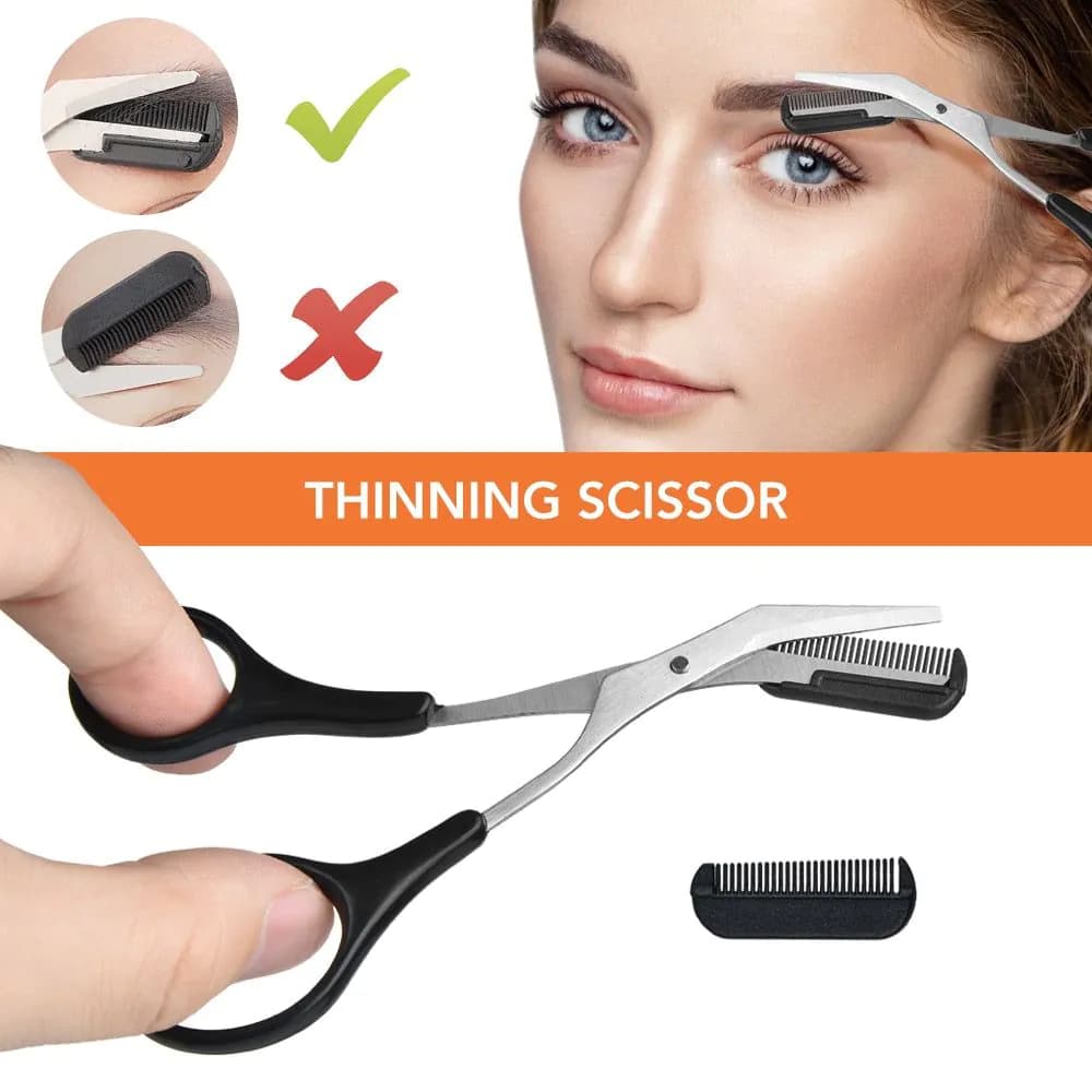 image-11Pcs Professional Eyebrow Trimming Tool Set Eyebrow Shaping Knife