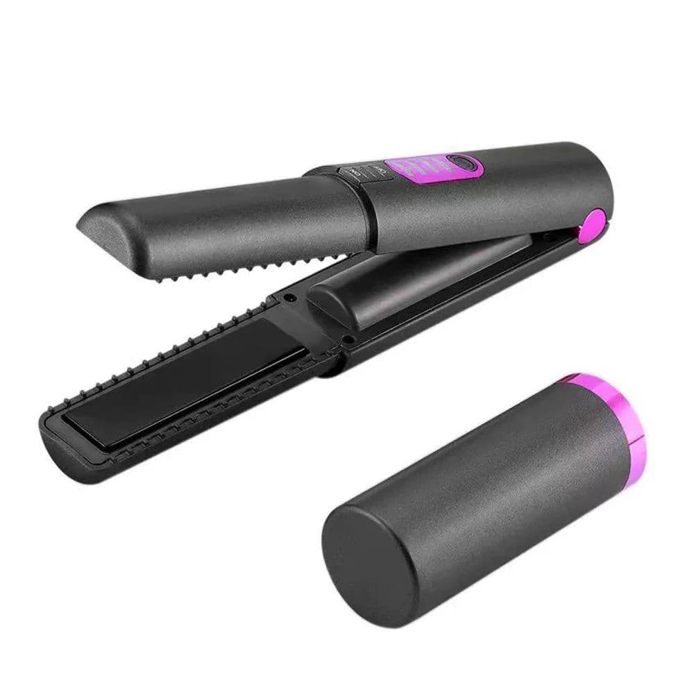 image-Flat Iron Mini 2 IN 1 Wireless Hair Straightener with USB Charging