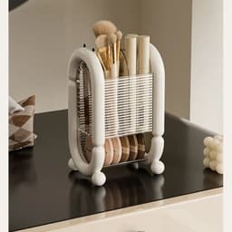 image-Light Luxury Minimalist Makeup Brush Storage Cylinder Dresser Desktop