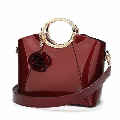 image-Korean Style Bright Leather Lady's Messenger Bag