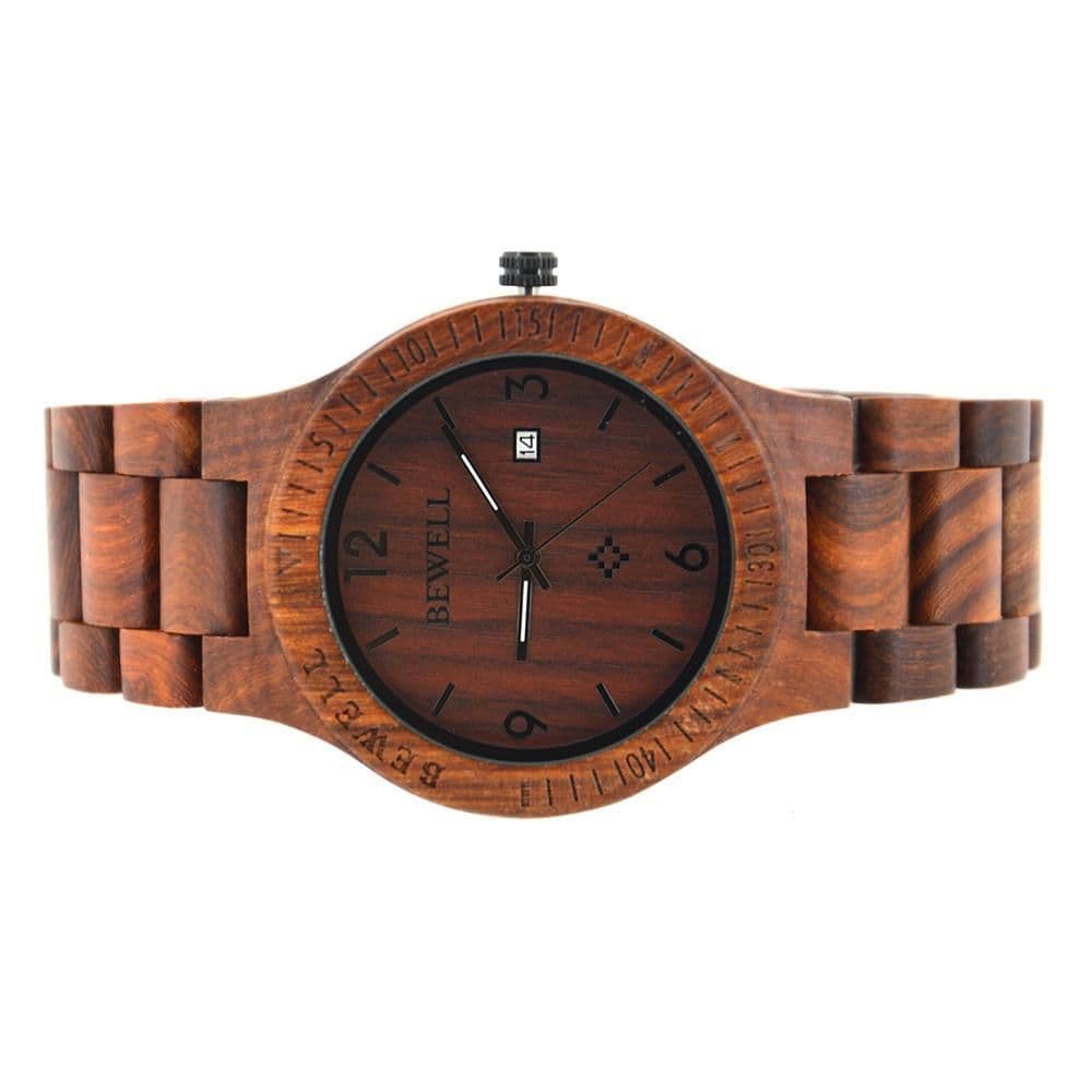 image-Wooden High Quality Sandalwood Quartz Watch