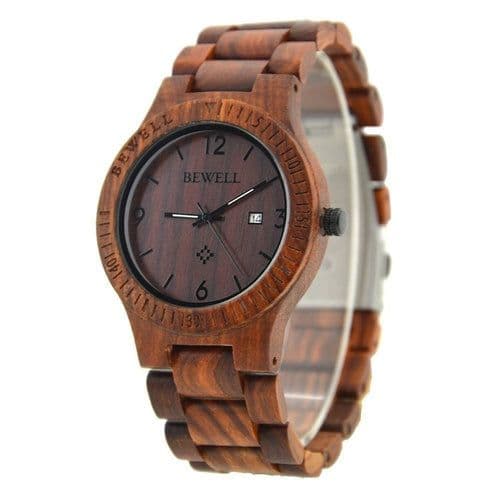image-Wooden High Quality Sandalwood Quartz Watch