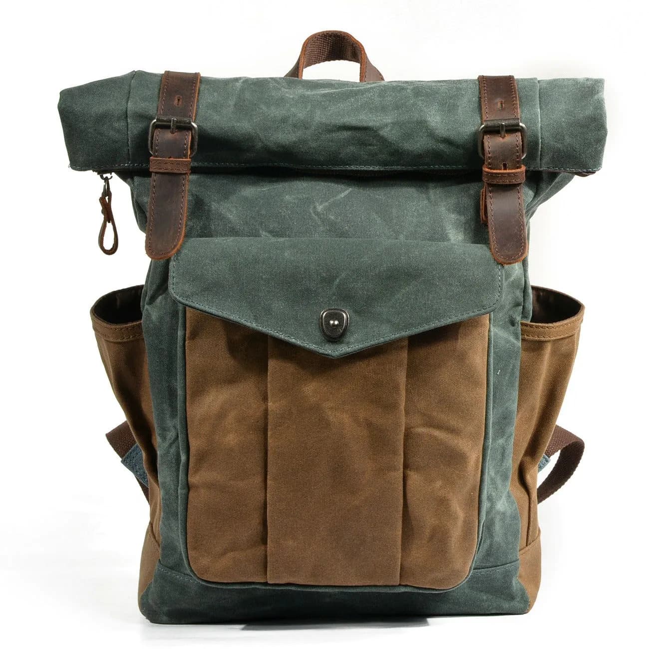 image-High Quality Fashion Simple Canvas Travel Backpack
