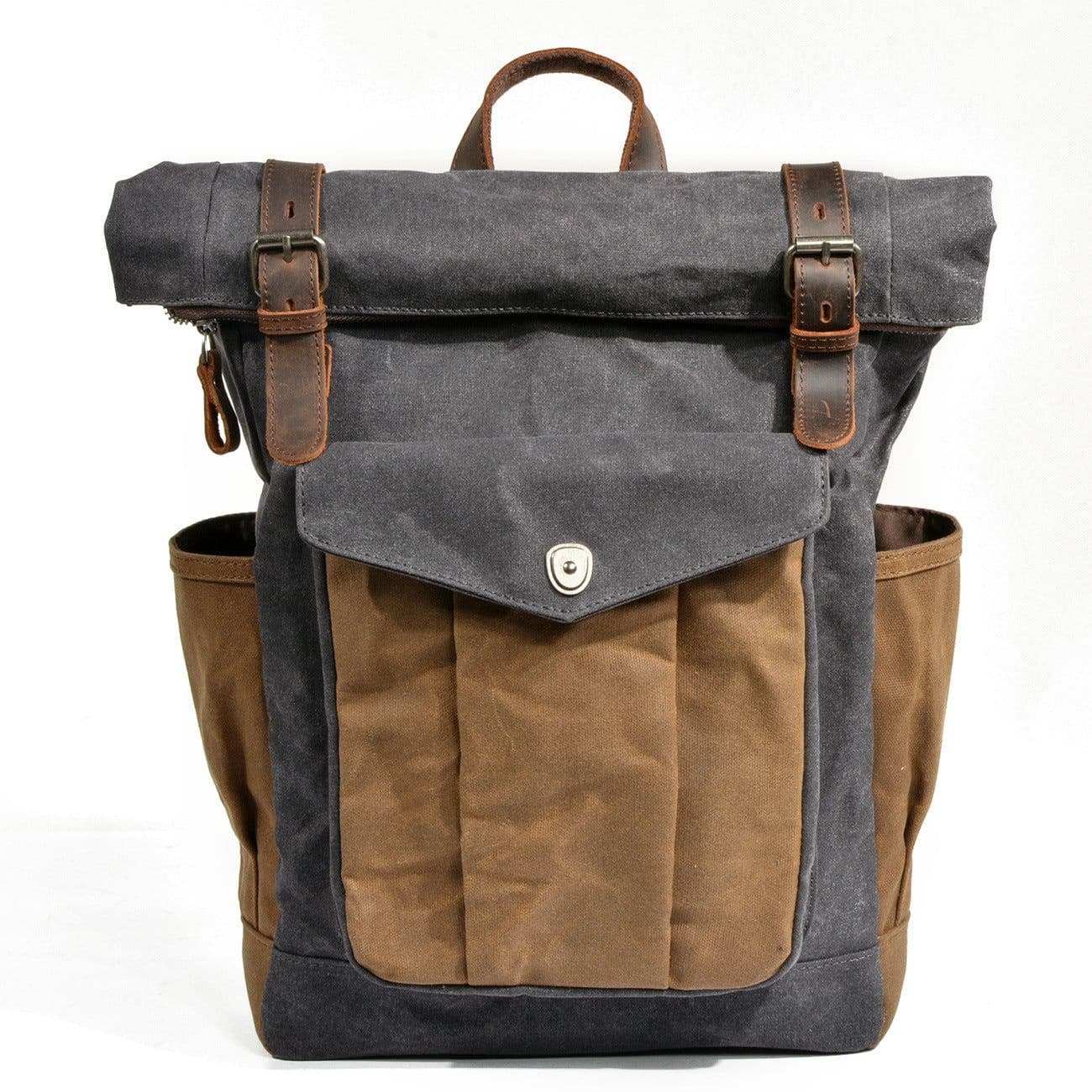 image-High Quality Fashion Simple Canvas Travel Backpack