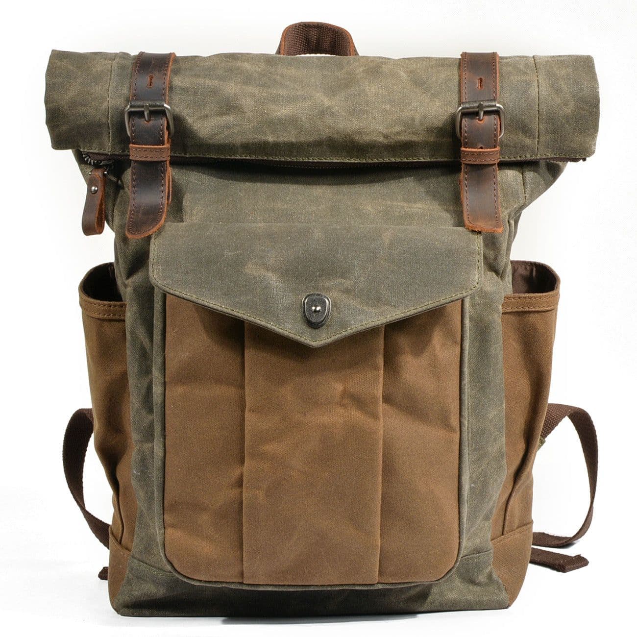 image-High Quality Fashion Simple Canvas Travel Backpack