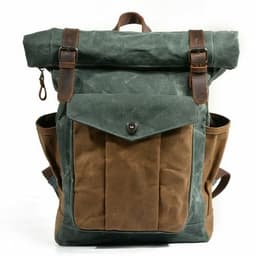 image-High Quality Fashion Simple Canvas Travel Backpack