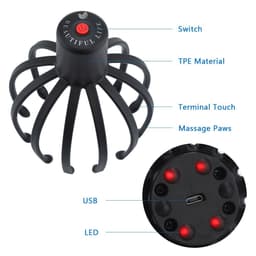 image-Electric Octopus Claw Scalp Massager Stress Relief