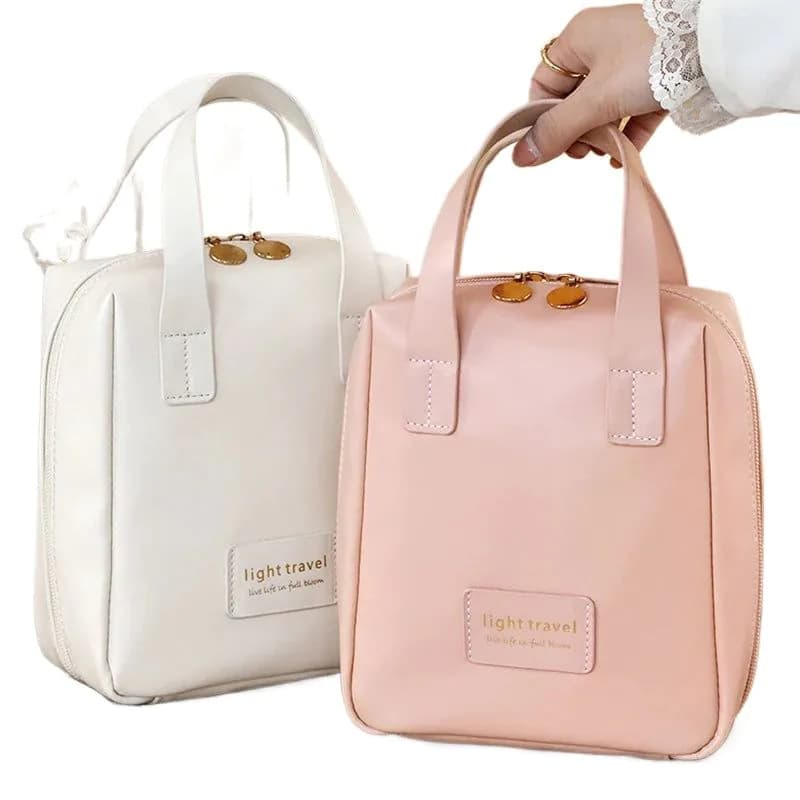 image-Portable Large Capacity Shell Cosmetic Bag Waterproof Makeup Storage