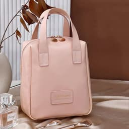 image-Portable Large Capacity Shell Cosmetic Bag Waterproof Makeup Storage