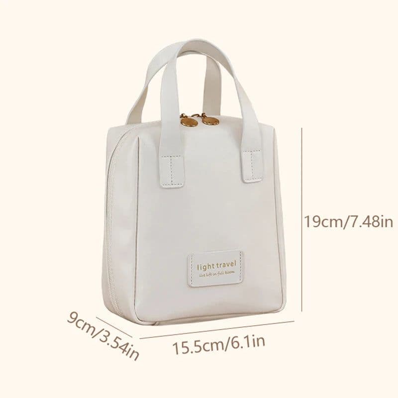 image-Portable Large Capacity Shell Cosmetic Bag Waterproof Makeup Storage