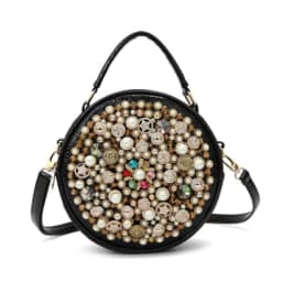 image-Female Vintage Pearl Design Evening Messenger Bag