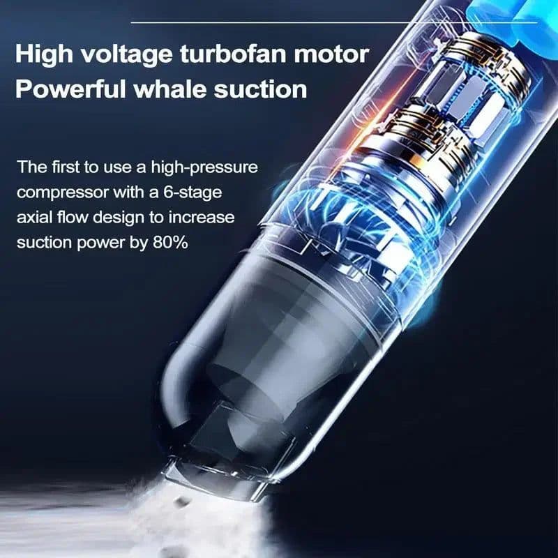 image-Car Vacuum Cleaner Digital Display Portable Mini Handheld Wireless