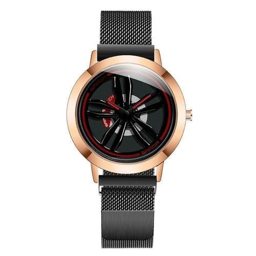 image-Automobile Wheel Style Quartz Watch