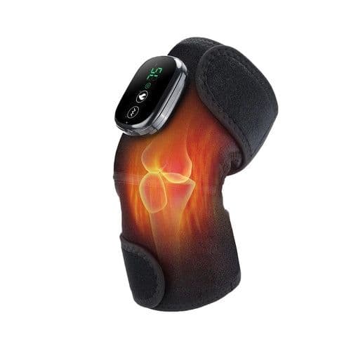 image-Electric Heating Knee Shoulder Massager Pad Brace LED Vibrators