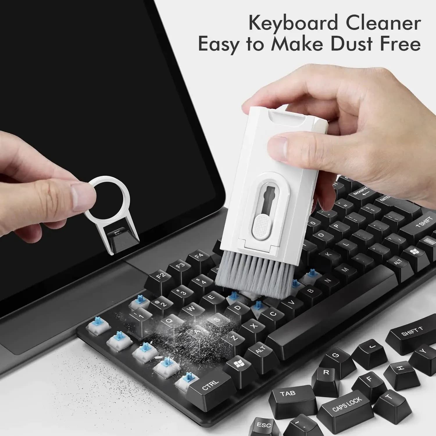 image-8 in 1 Cleaning Kit Computer Keyboard Cleaner Brush Earphones Cleaning
