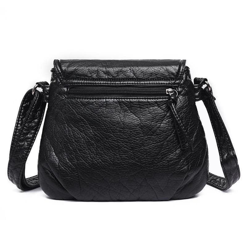 image-Soft PU Leather Crossbody Messenger Bag For Women