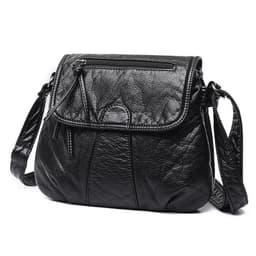 image-Soft PU Leather Crossbody Messenger Bag For Women