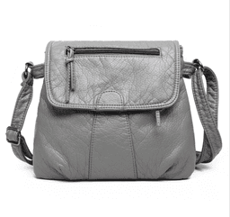 image-Soft PU Leather Crossbody Messenger Bag For Women