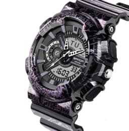 image-Double Display Electronic Watch With Stainless Steel Band